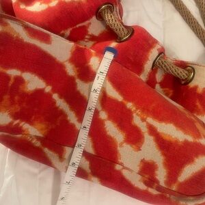 Michael Kors Red and Cream Satchel